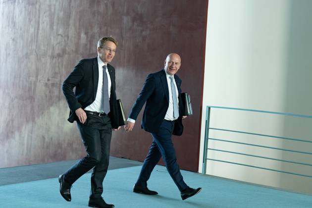Consultations at the Chancellors Office in Berlin, Kai Wegner, Daniel Günther Consultations of the Chancellor with the heads of government of the federal states, Governing Mayor Kai Wegner, Berlin, CDU, Minister President Daniel Günther, Schleswig Holstein, CDU Berlin Berlin GER