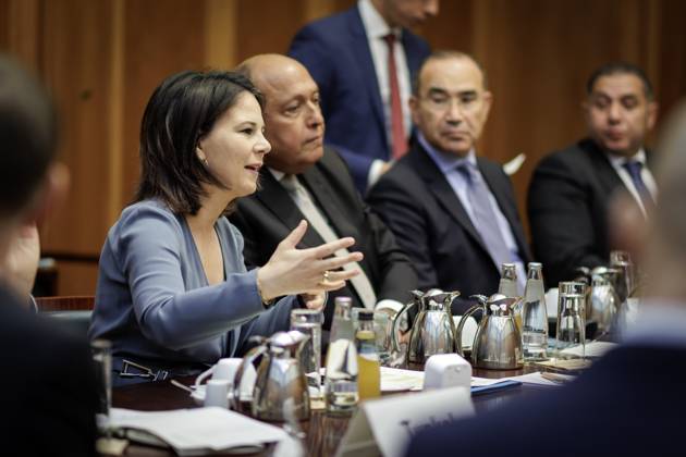 Situation in the Middle East conflict Annalena Baerbock, Federal Minister for Foreign Affairs, L invites to cloverleaf meeting in Berlin Berlin, 11 05 2023 Berlin Germany Copyright: xJaninexSchmitz photothek.dex