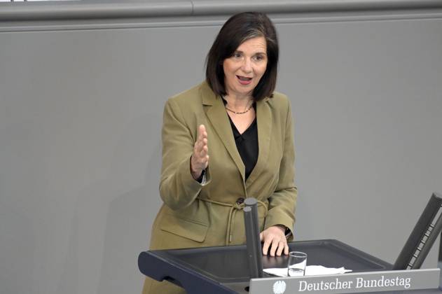 Katrin Göring Eckardt in the 103 session of the German Bundestag in the Reichstag building Berlin, 11 05 2023 Foto:xF.xKernx xFuturexImage