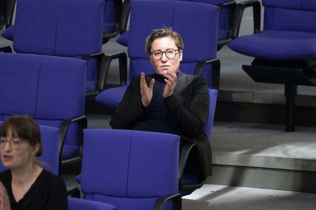Susanne Hennig Wellsow at the 103 session of the German Bundestag in the Reichstag building Berlin, 11 05 2023 Foto:xF.xKernx xFuturexImage