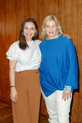 Event Green Actors Lounge Mina Tander and Gesine Cukrowski at the 3 Green Actors Lounge in the house Hungary on 11 05 2023 in Berlin Copyright: xEventpressxKochanx