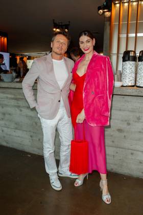 Event Green Actors Lounge Roman Knizka and Rebecca Kunikowski at the 3 Green Actors Lounge at the House Hungary on 11 05 2023 in Berlin Copyright: xEventpressxKochanx
