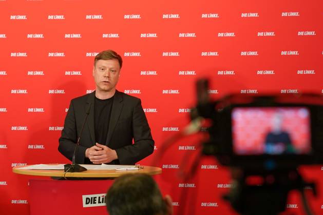Berlin, Germany 22 May 2023 Press Conference Martin Schirdewan Chairman of the Party DIE LINKE 22 05 2023 In the picture Martin Schirdewan, Chairman of the Party DIE LINKE Karl Liebknecht Haus Berlin Copyright: xFotostandx xReuhlx