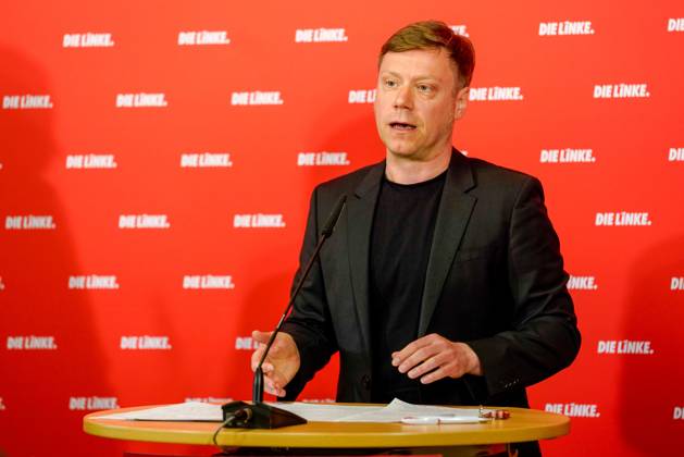Berlin, Germany 22 May 2023 Press Conference Martin Schirdewan Chairman of the Party DIE LINKE 22 05 2023 In the picture Martin Schirdewan, Chairman of the Party DIE LINKE Karl Liebknecht Haus Berlin Copyright: xFotostandx xReuhlx