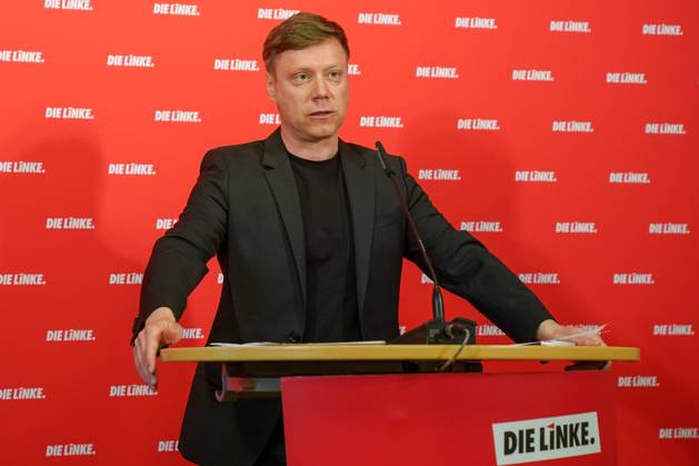 Berlin, Germany 22 May 2023 Press Conference Martin Schirdewan Chairman of the Party DIE LINKE 22 05 2023 In the picture Martin Schirdewan, Chairman of the Party DIE LINKE Karl Liebknecht Haus Berlin Copyright: xFotostandx xReuhlx