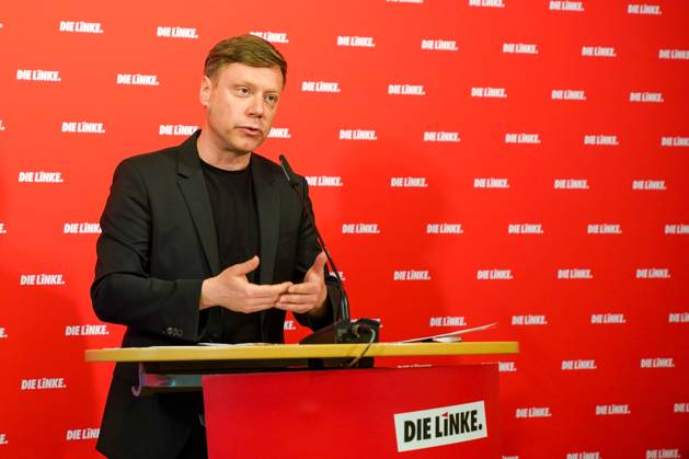 Berlin, Germany 22 May 2023 Press Conference Martin Schirdewan Chairman of the Party DIE LINKE 22 05 2023 In the picture Martin Schirdewan, Chairman of the Party DIE LINKE Karl Liebknecht Haus Berlin Copyright: xFotostandx xReuhlx