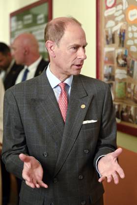 Prince Edward visiting the school at Schillerpark during the Duke Award ceremony in Wedding Berlin, 22 05 2023 Foto:xF.xKernx xFuturexImage