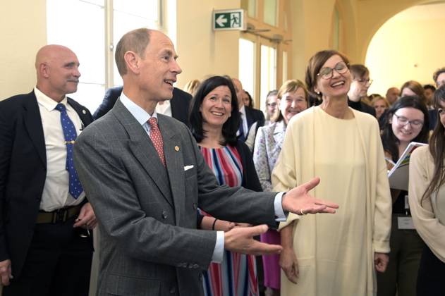 Prince Edward, Katharina Günther Wünsch and Bettina Stark Watzinger visiting the Schule am Schillerpark during the Duke Award ceremony in Wedding Berlin, 22 05 2023 Foto:xF.xKernx xFuturexImage