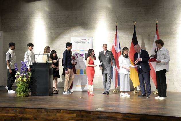 Prince Edward and Kai Wegner signing the Golden Book of Berlin and presenting The Duke of Edinburgh™s International Award in Germany at the James Simon Gallery Berlin, 22 05 2023. Foto:xF.xKernx xFuturexImage