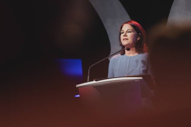 Annalena Baerbock Buendnis 90 Die Gruenen , Federal Minister of Foreign Affairs, taken at the Politikawards in Berlin, 22 05 2023 Berlin Germany Copyright: xFlorianxGaertnerx