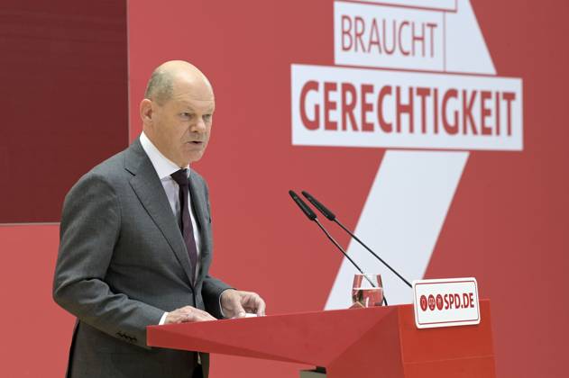 Olaf Scholz at the anniversary event of the SPD Progress Needs Justice For 160 Years Ideas for Tomorrow at the Willy Brandt Haus Berlin, 23 05 2023 Foto:xF.xKernx xFuturexImage