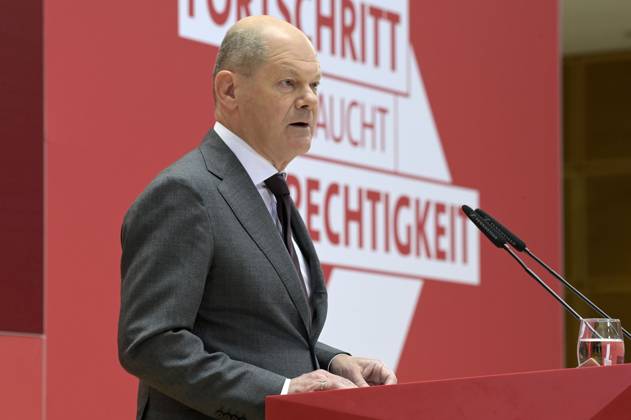 Olaf Scholz at the anniversary event of the SPD Progress Needs Justice For 160 Years Ideas for Tomorrow at the Willy Brandt Haus Berlin, 23 05 2023 Foto:xF.xKernx xFuturexImage
