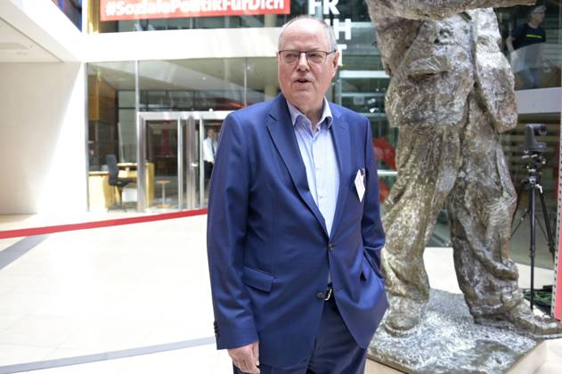 Peer Steinbrück at the anniversary event of the SPD Progress Needs Justice For 160 Years Ideas for Tomorrow at the Willy Brandt House Berlin, 23 05 2023 Foto:xF.xKernx xFuturexImage