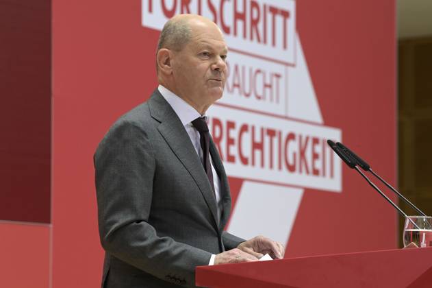 Olaf Scholz at the anniversary event of the SPD Progress Needs Justice For 160 Years Ideas for Tomorrow at the Willy Brandt Haus Berlin, 23 05 2023 Foto:xF.xKernx xFuturexImage