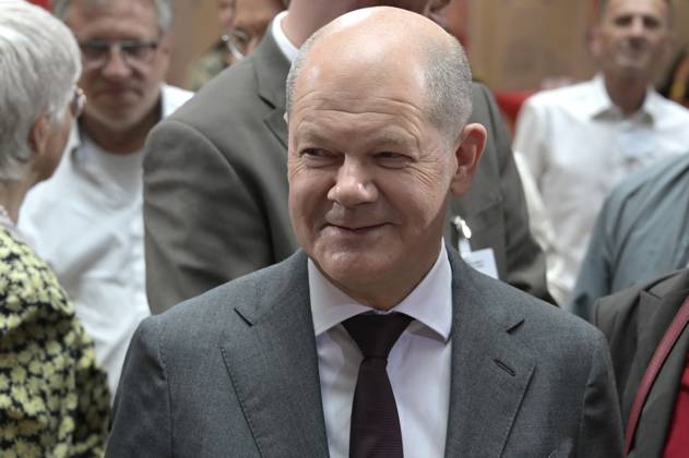 Olaf Scholz at the anniversary event of the SPD Progress Needs Justice For 160 Years Ideas for Tomorrow at the Willy Brandt Haus Berlin, 23 05 2023 Foto:xF.xKernx xFuturexImage