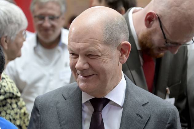 Olaf Scholz at the anniversary event of the SPD Progress Needs Justice For 160 Years Ideas for Tomorrow at the Willy Brandt Haus Berlin, 23 05 2023 Foto:xF.xKernx xFuturexImage
