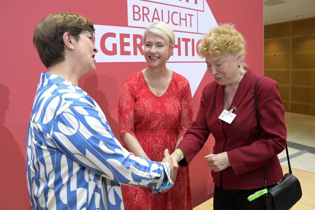 Saskia Esken, Manuela Schwesig and Gesine Schwan at the anniversary event of the SPD Progress Needs Justice For 160 Years Ideas for Tomorrow at the Willy Brandt House Berlin, 23 05 2023 Foto:xF.xKernx xFuturexImage