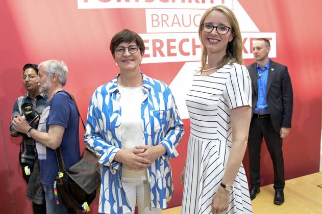 Saskia Esken and Natalie Pawlik at the anniversary event of the SPD Progress Needs Justice For 160 Years Ideas for Tomorrow at the Willy Brandt House Berlin, 23 05 2023 Foto:xF.xKernx xFuturexImage