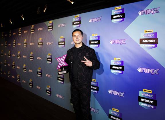 AMSTERDAM - Trobi wins Best Producer 2023 during the presentation of the tenth edition of the FunX Music Awards. ANP RAMON VAN FLYMEN netherlands out - belgium out  Copyright: xx x470191126x originalFilename: 470191126.jpg