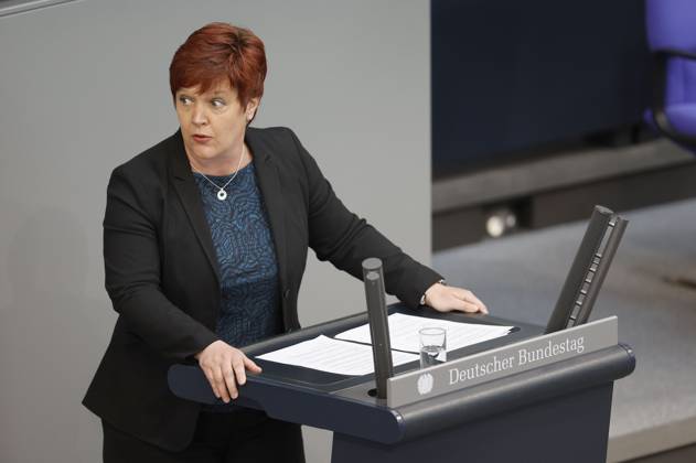 Susanne Ferschl at the 107 session of the German Bundestag in the Reichstag building Berlin, 26 05 2023 Foto:xJ.xMWx xFuturexImage