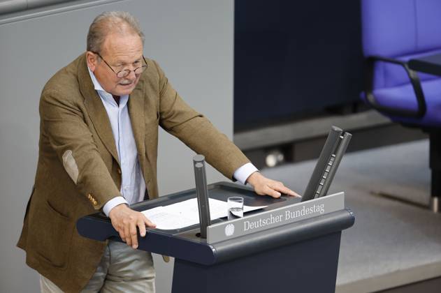 Frank Bsirske at the 107 session of the German Bundestag in the Reichstag building Berlin, 26 05 2023 Foto:xJ.xMWx xFuturexImage