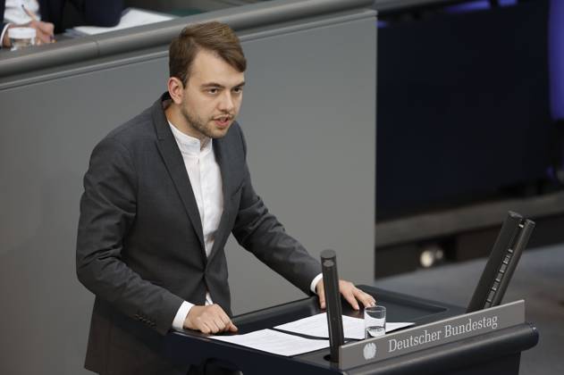 Philip Krämer in the 107 session of the German Bundestag in the Reichstag building Berlin, 26 05 2023 Foto:xJ.xMWx xFuturexImage