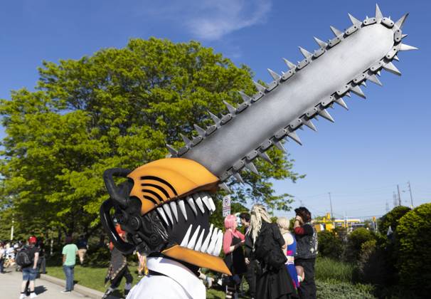 TORONTO, CANADA - MAY 26: A man dressed in a costume attends the Anime North at Toronto Congress Centre on May 26, 2023 in Toronto, Canada.  Copyright: xVCGx 111438532506