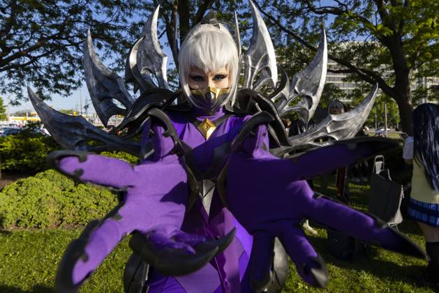 TORONTO, CANADA - MAY 26: A woman dressed in a costume attends the Anime North at Toronto Congress Centre on May 26, 2023 in Toronto, Canada.  Copyright: xVCGx 111438532508