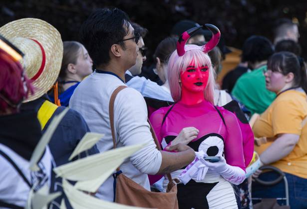TORONTO, CANADA - MAY 26: People dressed in costumes attend the Anime North at Toronto Congress Centre on May 26, 2023 in Toronto, Canada.  Copyright: xVCGx 111438532509