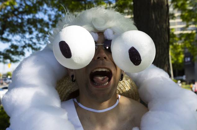 TORONTO, CANADA - MAY 26: A man dressed in a costume attends the Anime North at Toronto Congress Centre on May 26, 2023 in Toronto, Canada.  Copyright: xVCGx 111438532507