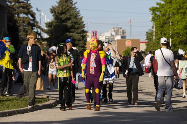 TORONTO, CANADA - MAY 26: People dressed in costumes attend the Anime North at Toronto Congress Centre on May 26, 2023 in Toronto, Canada.  Copyright: xVCGx 111438532517