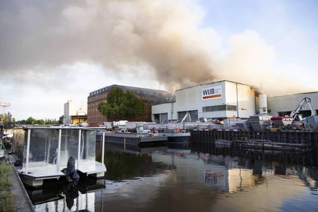 Major fire at the recyclables union in Neukölln in Berlin on 31 May 2023 Fire in Neukölln