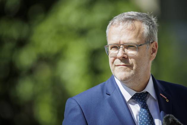 Joerg Dittrich, President of the German Confederation of Skilled Crafts, recorded during press statements after the Alliance for Transformation meeting in Berlin, 02 06 2023 Berlin Germany Copyright: xKiraxHofmann photothek.dex