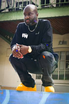 PFW - Off-White Runway Creative Director Virgil Abloh poses after the Off-White Fall Winter 2021 2022 show as part of Paris Fashion Week on July 04, 2021 in Paris, France. Photo by Jana Call me J ABACAPRESS.COM Paris France  Copyright: xJanaxCallxmexJ ABACAx 771288_121 JanaxCallxmexJ ABACAx 771288_121