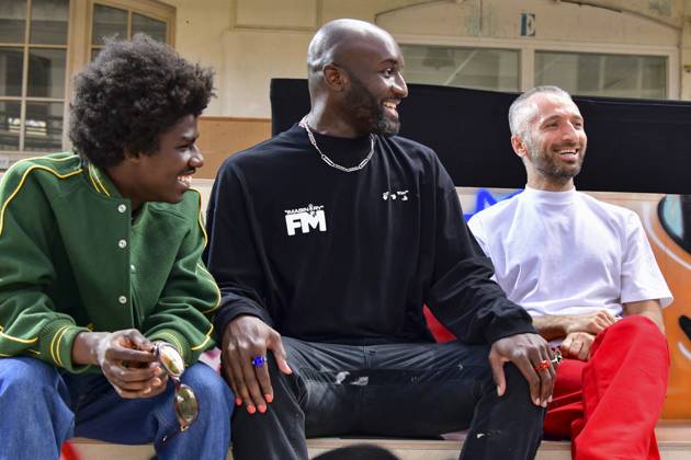 PFW - Off-White Runway Creative Director Virgil Abloh with guests after the Off-White Fall Winter 2021 2022 show as part of Paris Fashion Week on July 04, 2021 in Paris, France. Photo by Jana Call me J ABACAPRESS.COM Paris France  Copyright: xJanaxCallxmexJ ABACAx 771288_123 JanaxCallxmexJ ABACAx 771288_123