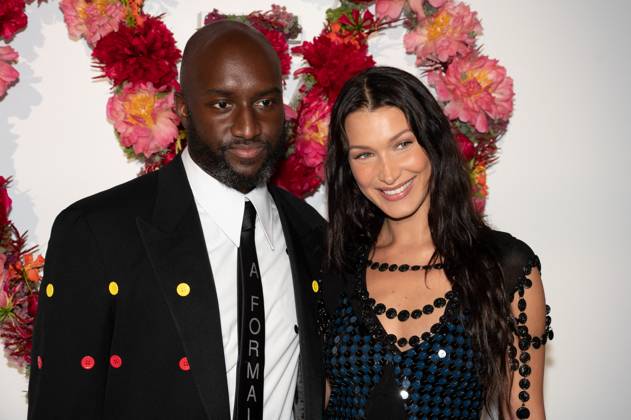 Louis Vuitton Dinner - Paris Virgil Abloh and Bella Hadid attend the Louis Vuitton Parfum Dinner at Fondation Louis Vuitton on July 05, 2021 in Paris, France. Photo by Laurent Zabulon ABACAPRESS.COM Paris France  Copyright: xZabulonxLaurent ABACAx 771432_169 ZabulonxLaurent ABACAx 771432_169