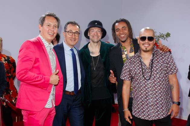 Party Bertelsmann Culcha Candela Mateo Jaschik Itchyban, Johnny Strange, Don Cali and Chino con Estilo, Don Cali and Chino con Estilo and Cem Özdemir at the Bertelsmann Party 2023 at the Bertelsmann headquarters in Berlin on 15 06 2023 Copyright: xEventpressxKochanx
