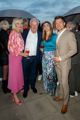 Party Bertelsmann Wolfgang Kubicki with wife Annette Marberth Kubick and Philipp Boy with wife Vivien Patzig at the Bertelsmann Party 2023 at the Bertelsmann Capital Representative Office in Berlin on 15 06 2023 Copyright: xEventpressxKochanx