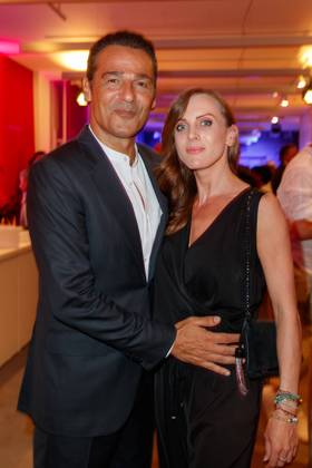 Party Bertelsmann Erol Sander with girlfriend Rebecca Oehlmann at the Bertelsmann Party 2023 at the Bertelsmann headquarters in Berlin on 15 06 2023 Copyright: xEventpressxKochanx