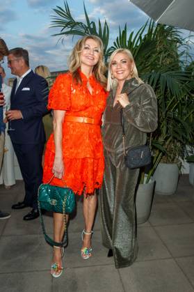Party Bertelsmann Frauke Ludowig and Aleksandra Bechtel at the Bertelsmann Party 2023 in the Bertelsmann Capital Representation on 15 06 2023 in Berlin Copyright: xEventpressxKochanx
