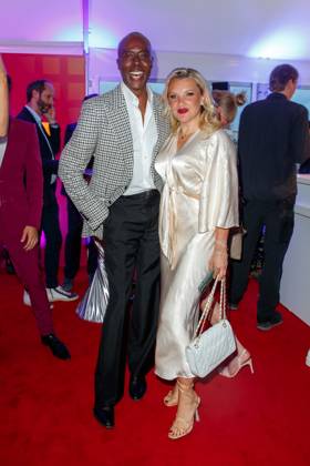 Party Bertelsmann Bruce Darnell and Evelyn Burdecki at the Bertelsmann Party 2023 in the Bertelsmann capital representative office on 15 06 2023 in Berlin Copyright: xEventpressxKochanx