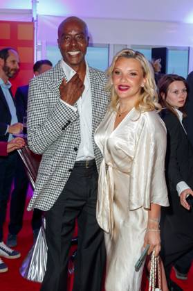 Party Bertelsmann Bruce Darnell and Evelyn Burdecki at the Bertelsmann Party 2023 in the Bertelsmann capital representative office on 15 06 2023 in Berlin Copyright: xEventpressxKochanx