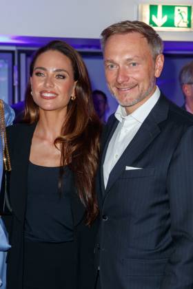 Party Bertelsmann Christian Lindner with wife Franca Lehfeldt at the Bertelsmann Party 2023 in the Bertelsmann capital representative office on 15 06 2023 in Berlin Copyright: xEventpressxKochanx