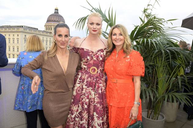 Charlotte Würdig, Franziska Knuppe and Frauke Ludowig at the Bertelsmann Party 2023 at the Bertelsmann Representative Office Unter den Linden Berlin, 15 06 2023 Foto:xF.xKernx xFuturexImage