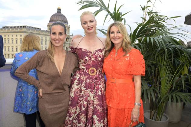 Charlotte Würdig, Franziska Knuppe and Frauke Ludowig at the Bertelsmann Party 2023 at the Bertelsmann Representative Office Unter den Linden Berlin, 15 06 2023 Foto:xF.xKernx xFuturexImage
