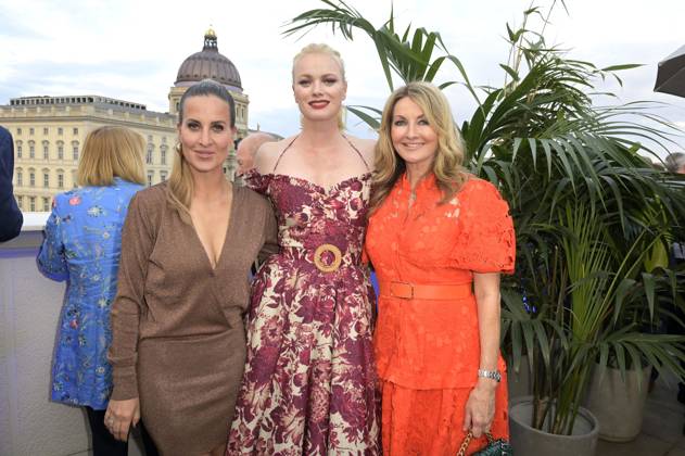 Charlotte Würdig, Franziska Knuppe and Frauke Ludowig at the Bertelsmann Party 2023 at the Bertelsmann Representative Office Unter den Linden Berlin, 15 06 2023 Foto:xF.xKernx xFuturexImage