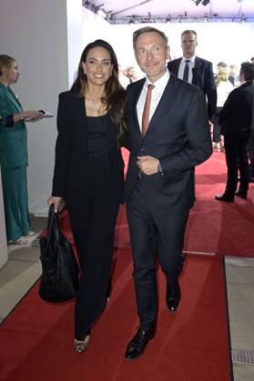 Christian Lindner with wife Franca Lehfeldt at the Bertelsmann Party 2023 at the Bertelsmann Representative Office Unter den Linden Berlin, 15 06 2023 Foto:xF.xKernx xFuturexImage