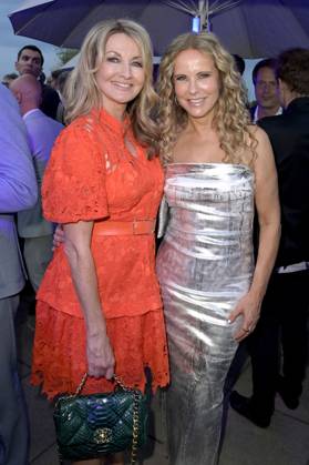 Frauke Ludowig and Katja Burkard at the Bertelsmann Party 2023 at the Bertelsmann Representative Office Unter den Linden Berlin, 15 06 2023 Foto:xF.xKernx xFuturexImage