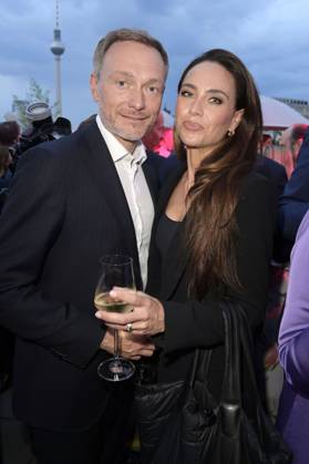 Christian Lindner with wife Franca Lehfeldt at the Bertelsmann Party 2023 at the Bertelsmann Representative Office Unter den Linden Berlin, 15 06 2023 Foto:xF.xKernx xFuturexImage