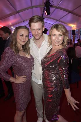 Regina Halmich, Timur Bartels and Tina Ruland at the Bertelsmann Party 2023 at the Bertelsmann Representative Office Unter den Linden Berlin, 15 06 2023 Foto:xF.xKernx xFuturexImage